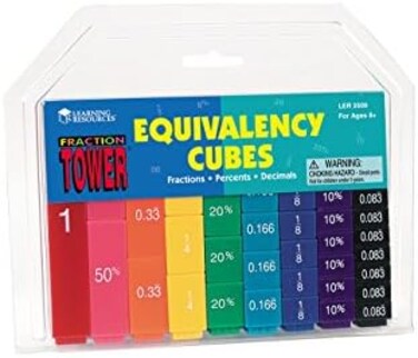 Learning Resources Fraction Tower Activity Set
