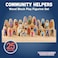 Constructive Playthings Wooden Community Helpers, Diverse Citizens &amp; Careers, Use with Building Blocks, Creative Play, Social Emotional Learning Toy, Long-Lasting, Toddler Toys for 3 Years &amp; Up
