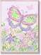 Stupell Industries Home Decor Collection Pastel Large Butterfly and Flowers Rectangle Wall Plaque