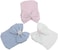 DRESHOW 3 Pcs Newborn Hospital Hat Infant Baby Hat Cap with Big Bow Soft Cute Knot Nursery Beanie (Blue, Pink, White)
