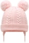 Duoyeree Toddler Winter Hat with Earflap Scarf Hood Thick Warm Kids Skull Cap for Baby Girls Boys