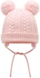 Duoyeree Toddler Winter Hat with Earflap Scarf Hood Thick Warm Kids Skull Cap for Baby Girls Boys