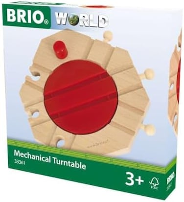 Brio World Mechanical Turntable Train Toy Accessory for Kids