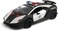 Kinsmart Collectable Diecast Die Cast Metal Sesto Elemento Police Toy Lamborghini Car with Doors Open - Multicolour