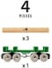 BRIO World Lumber Loading Wagon Train for Kids Age 3 Years Up - Compatible with Most Railway Sets and Accessories