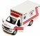 Kinsmart Rescue Team Ambulance, White - 5259D - 5" Diecast Model Toy Car
