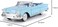 Motor Max 1958 Chevrolet Impala Convertible, Blue - Motormax Premium American 73267-1/24 Scale Diecast Model Car