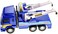 PowerTRC Big Heavy Duty Wrecker Tow Truck Police Toy for Kids with Friction Power (With Double Hooks)