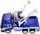 PowerTRC Big Heavy Duty Wrecker Tow Truck Police Toy for Kids with Friction Power (With Double Hooks)