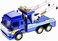 PowerTRC Big Heavy Duty Wrecker Tow Truck Police Toy for Kids with Friction Power (With Double Hooks)