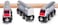 Maxim Enterprise Double Decker Wooden Train with 2 Engines &amp; 1 Car. Multi-Level Commuter Passenger Transit Toy. Detailed, Bright Vivid Colours, Fun for Kids 3 and Up. Universally Compatible