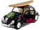 Kinsmart Set of 4 5 Classic Volkswagen Beetle with Decal and Surfboard 132 Scale (BlackBlueRedYellow)