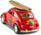 Kinsmart Set of 4 5 Classic Volkswagen Beetle with Decal and Surfboard 132 Scale (BlackBlueRedYellow)