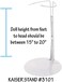 カイザー Kaiser Doll Stand 3101 - White Doll Stand for 15" to 20" chubby-waisted Dolls