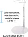 カイザー Kaiser Doll Stand 3101 - White Doll Stand for 15" to 20" chubby-waisted Dolls