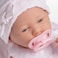JC Toys Real Girl Baby Doll 15"   Anatomically Correct   - La Newborn   Made in Spain   Pink Knit Outfit &amp; Accessories   Ages 2+