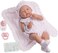 JC Toys Real Girl Baby Doll 15"   Anatomically Correct   - La Newborn   Made in Spain   Pink Knit Outfit &amp; Accessories   Ages 2+
