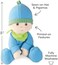 HABA 2617 - Kuschelpuppe Luis, weiche Stoffpuppe, f&uuml;r Babys ab 0 Jahren, mit Strampelanzug aus flauschigem Fleece, Geschenk zur Geburt oder Taufe