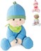 HABA 2617 - Kuschelpuppe Luis, weiche Stoffpuppe, f&uuml;r Babys ab 0 Jahren, mit Strampelanzug aus flauschigem Fleece, Geschenk zur Geburt oder Taufe