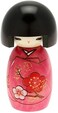 Usaburo Kokeshi Japanese Doll, Akiko's Purple Kimono