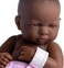JC Toys 8 piece Layette Baby Doll Gift Set   - La Newborn Nursery   14" Life-Like African American Newborn Doll w/Accessories   Pink   Ages 2+