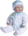 JC Toys Caucasian 20-inch Large Soft Body Baby Doll   - La Baby   Washable  Removable Blue Outfit w/Hat and Pacifier  For Children 2 Years +