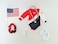 American Fashion World Super Fun Gymnastic Set   Fits 18 Girl Dolls Made such as Girl, Madame Alexander, Our Generation, etc   18 Inch Doll Clothes