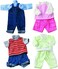 ملابس قابلة للغسل من أجل دمى الأطفال 12-35.5 سم، مجموعة من 4 أزياء.