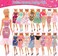 BARWA Lot 15 Items 5 Sets Fashion Dresses Casual Wear Clothes with 10 Pair Shoes, 13 Accessories for 11.5 Inch Girl Doll Birthday Xmas Gift