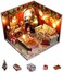 Flever Dollhouse Miniature DIY House Kit Creative Room with Furniture and Glass Cover for Romantic Artwork Gift(Christmas Eve)