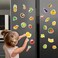 Little World Refrigerator Magnets for Kids - Fruits &amp; Veggies (31 Pcs) - Fridge Activity for Toddlers - Food Shapes - Foam Magnetic Set for Baby
