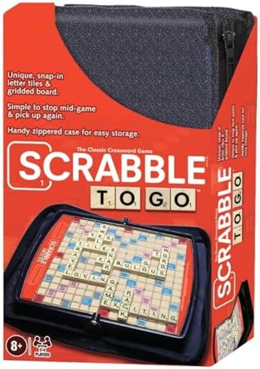 Winning Moves Scrabble To Go Board Game, 2-4 Players, Ages 8+