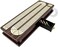 House of Cribbage Continuous Cribbage Board Inlaid 4 Tracks Rosewood/Maple with Sliding Lids and Drawer