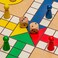 Yellow Mountain Imports Wooden Snakes and Ladders   Ludo Game Set, Reversible, 2 Games in 1
