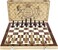 AMEROUS Chess Set, 15"x15" Folding Magnetic Wooden Standard Chess Game Board Set with Wooden Crafted Pieces and Chessmen Storage Slots