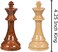 Best Chess Set Nero High Polymer Extra Heavy Weighted Pieces with Extra Queens - Pieces Only - No Board - 4.25 Inch King