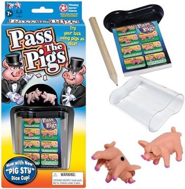 Winning Moves Games Pass The Pigs, Multicolor, for ages 7 and up