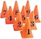 U.S. Games Systems, Inc. US Games 9" Lightweight Orange Cones W/Numbers