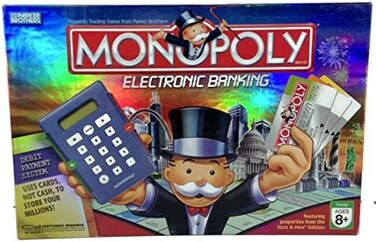 Monopoly Electronic Banking Board Game 2-6 Players Ages 8+