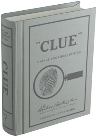 WS Game Company Clue Vintage Bookshelf Edition