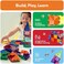 PicassoTiles 100 Pieces Magnetic Building Block Mini Diamond Series Travel Size On-The-Go Magnetic Construction Toy Set STEM Learning Set Playset Children's Brain Development Stacking Blocks PTM100