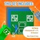 Strictly Briks Strictly Bricks Classic 6" X 6" Baseboards   100% Compatible With All Major Brands   Building Blocks For Towers, Shelves &amp; More   6 Baseboards &amp; 50 Stackers In Blue, Green &amp; Gray