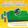 Strictly Briks Strictly Bricks Classic 6" X 6" Baseboards   100% Compatible With All Major Brands   Building Blocks For Towers, Shelves &amp; More   6 Baseboards &amp; 50 Stackers In Blue, Green &amp; Gray