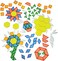 Constructive Playthings EDX-147 Toys Translucent Pattern Blocks, Set of 147 Pieces, Various Shapes and Colors