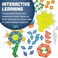 Constructive Playthings EDX-147 Toys Translucent Pattern Blocks, Set of 147 Pieces, Various Shapes and Colors