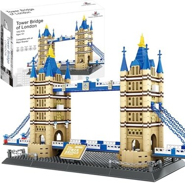 Apostrophe Games Tower Bridge London Building Block Set - 1052 Pieces