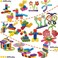 RAINBOW TOYFROG Interlocking Gears Toys for Kids - 100 Piece Kit with Tote - Colorful Manipulatives for Preschool Sensory Bin Or Occupational Therapy Tools - STEM Building Toys for Girls &amp; Boys