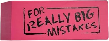 Rhode Island Novelty Silly Eraser for Big Mistakes, Pink
