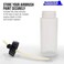 Master Airbrush Box of 10-Each TB-008 Empty 2.7-Ounce, (80cc) Plastic Bottles Jars Lid Adapter Dual-Action Siphon Feed Airbrush, Works with Dual Action Master, Badger, Paasche Iwata Airbrushes
