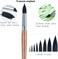 Transon Round Watercolor Detail Paint Brushes Goat Hair 8pcs for Watercolors,Acrylics,Inks,Gouache,Oil and Tempera